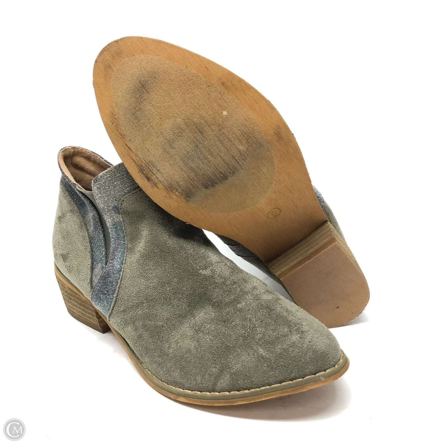 Boots Ankle Heels By Corkys In Taupe, Size: 9