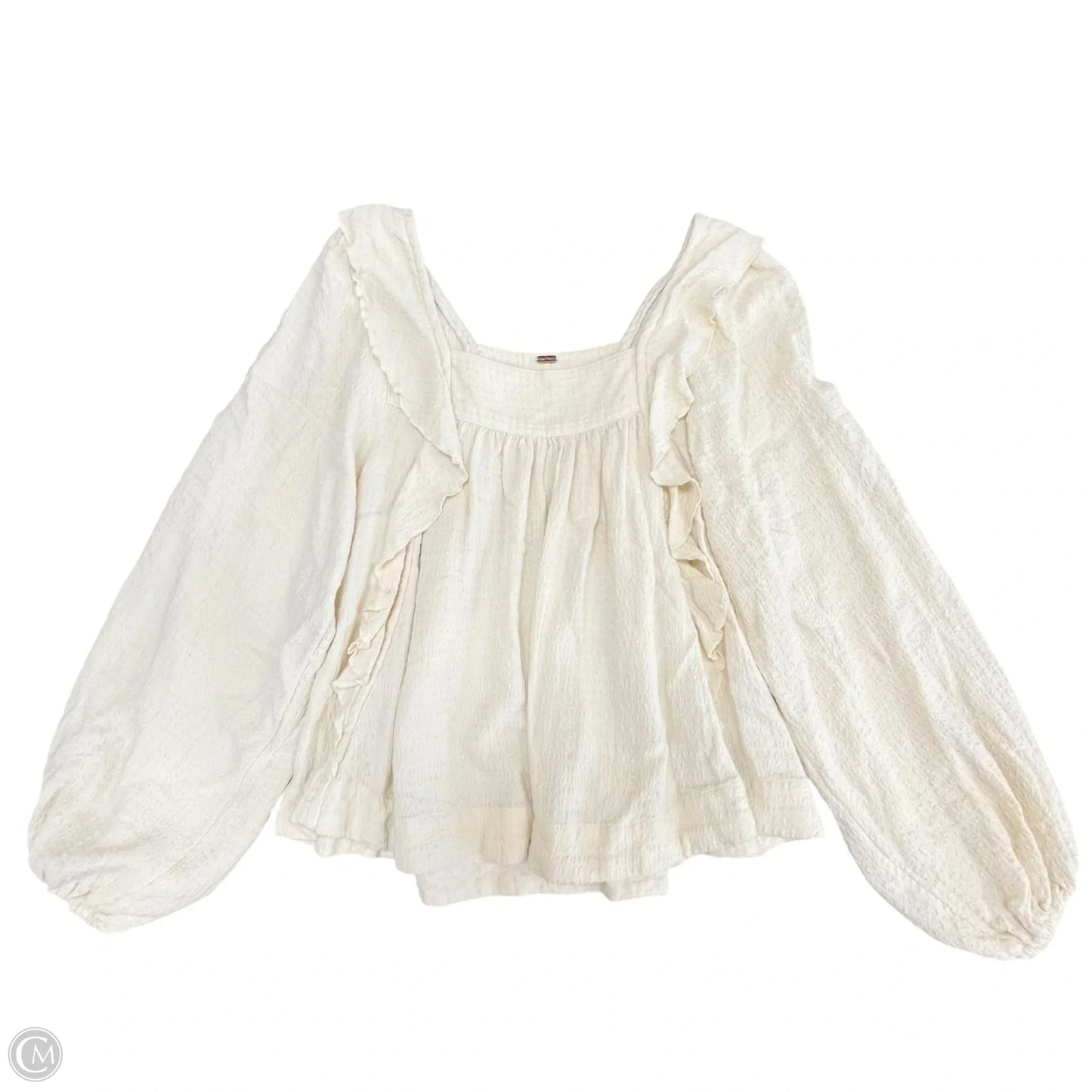 Tunic Long Sleeve By Free People In Beige, Size: Xs