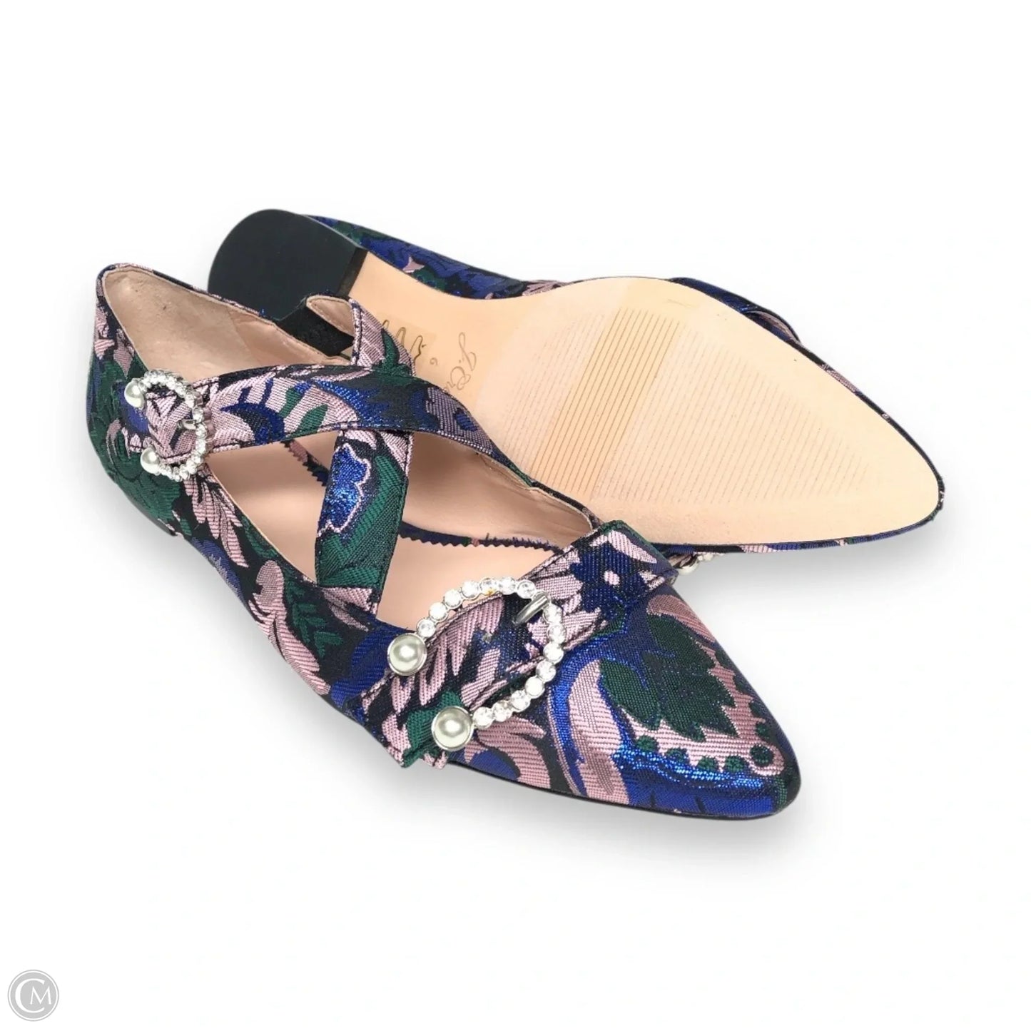Shoes Flats By J. Crew In Blue & Green, Size: 6