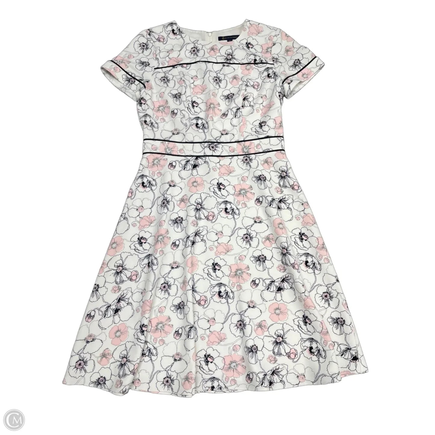 Dress Casual Short By Brooks Brothers In Pink & White, Size: 4