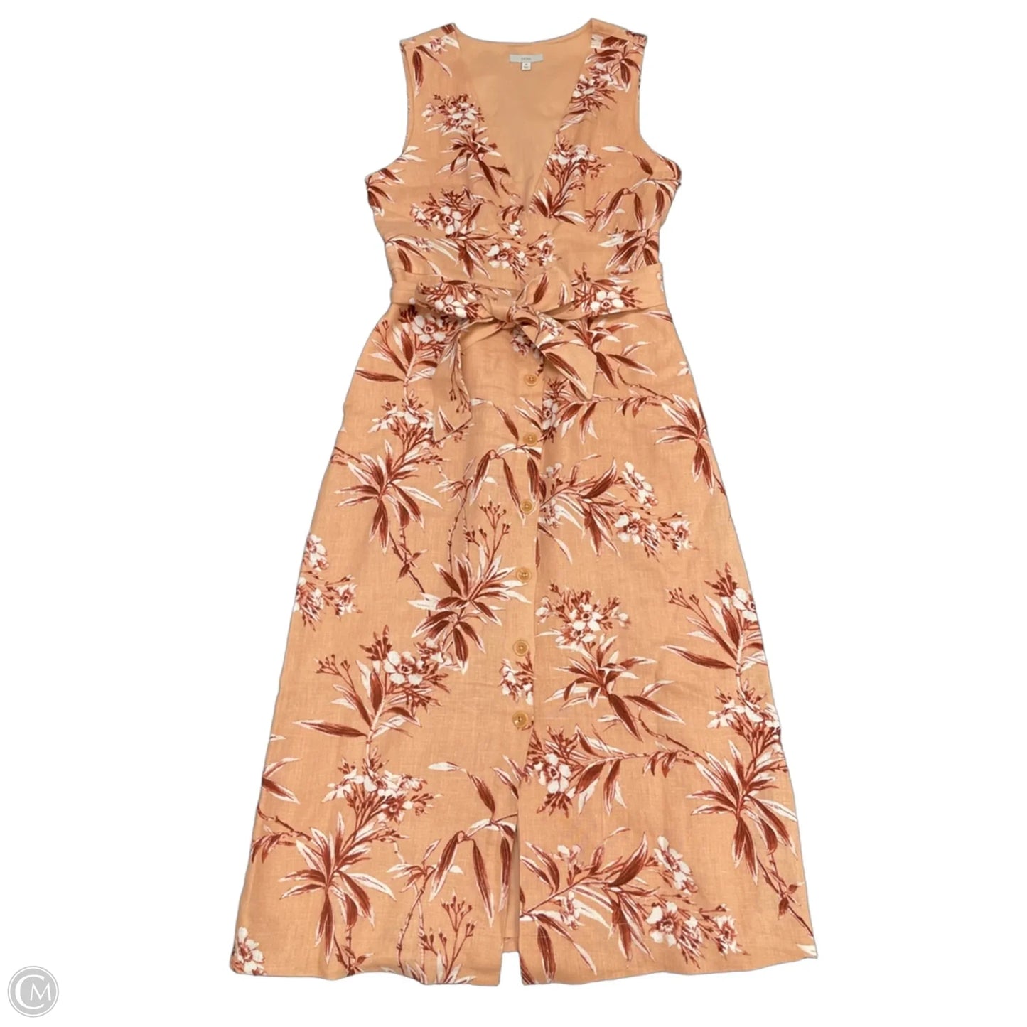 Dress Casual Midi By Joie In Peach, Size: M