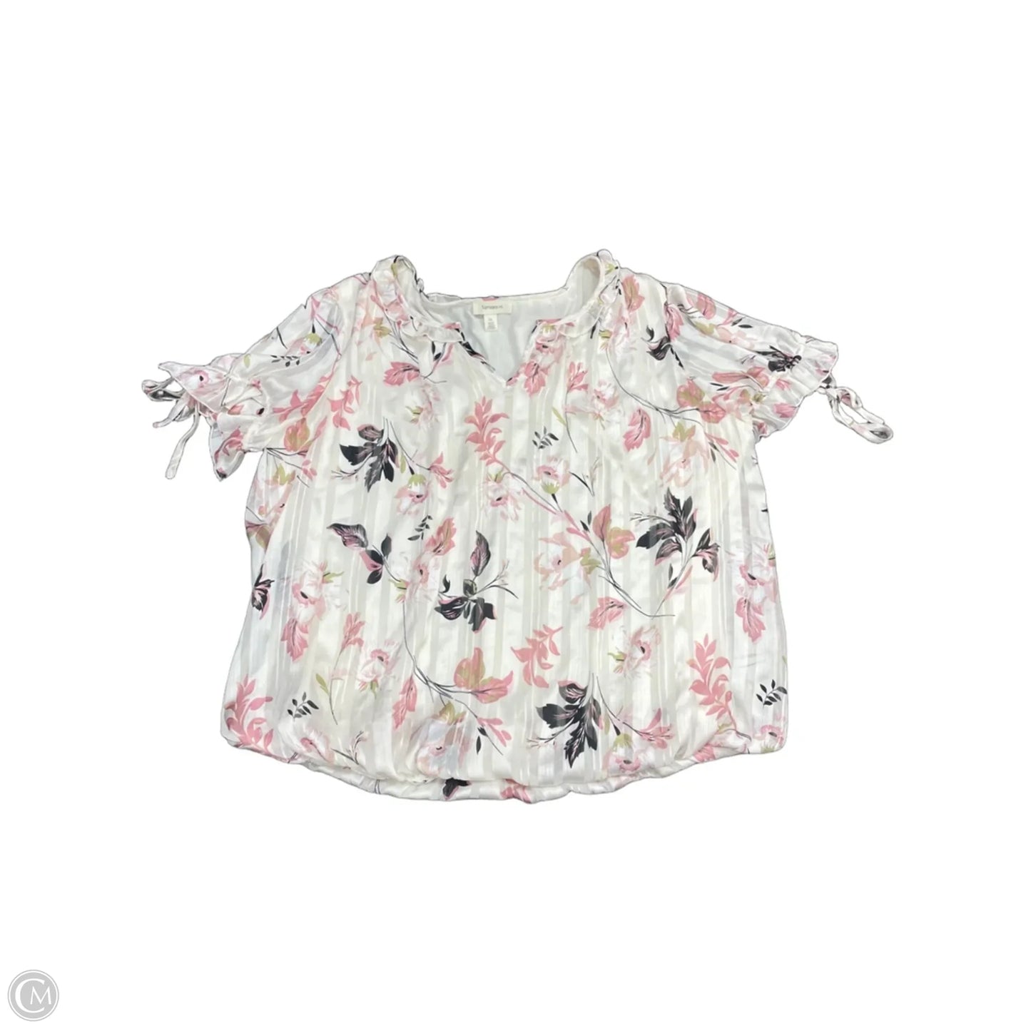 Blouse Short Sleeve By Tamara H In Floral Print, Size: 2x