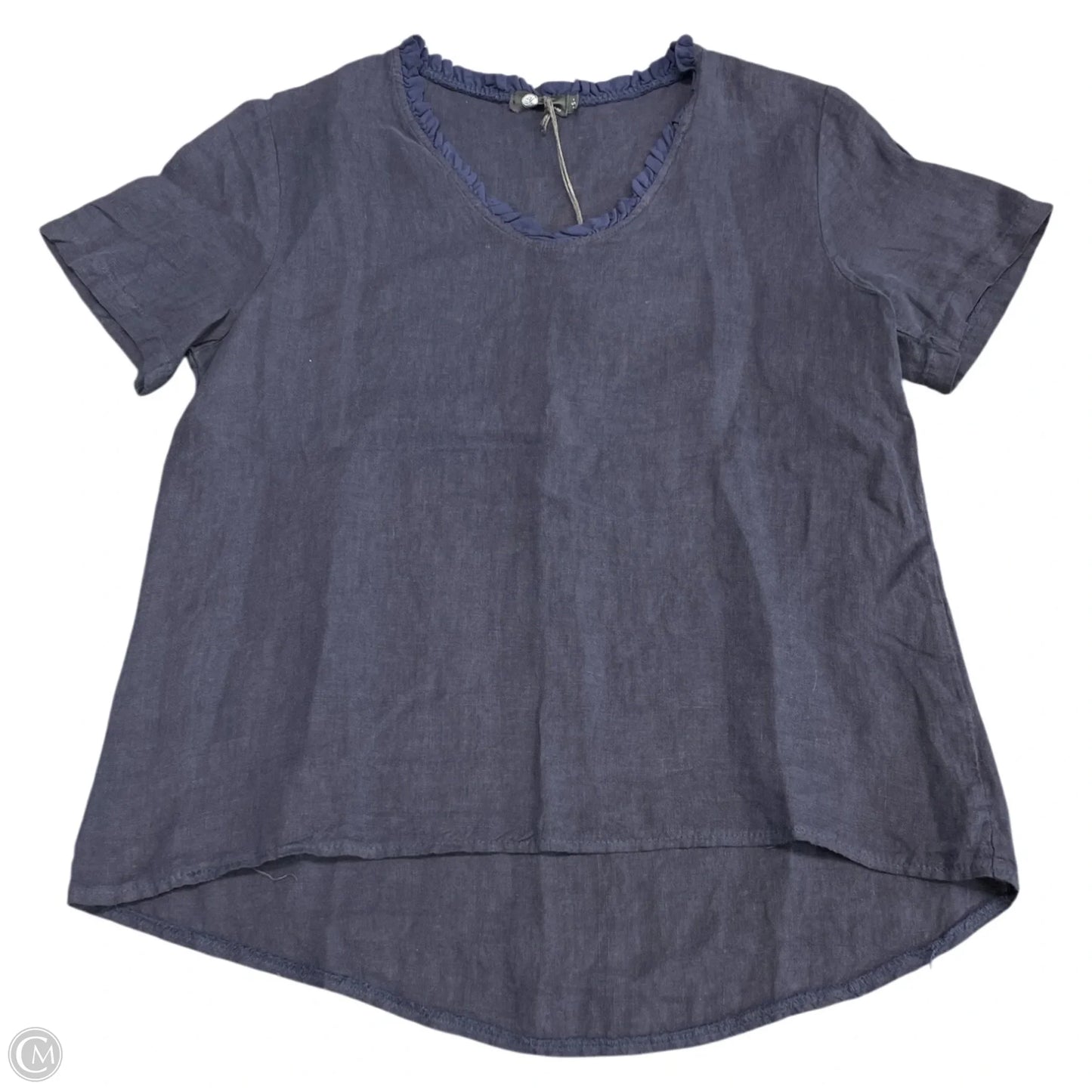Top Short Sleeve By Cmc In Navy, Size: S