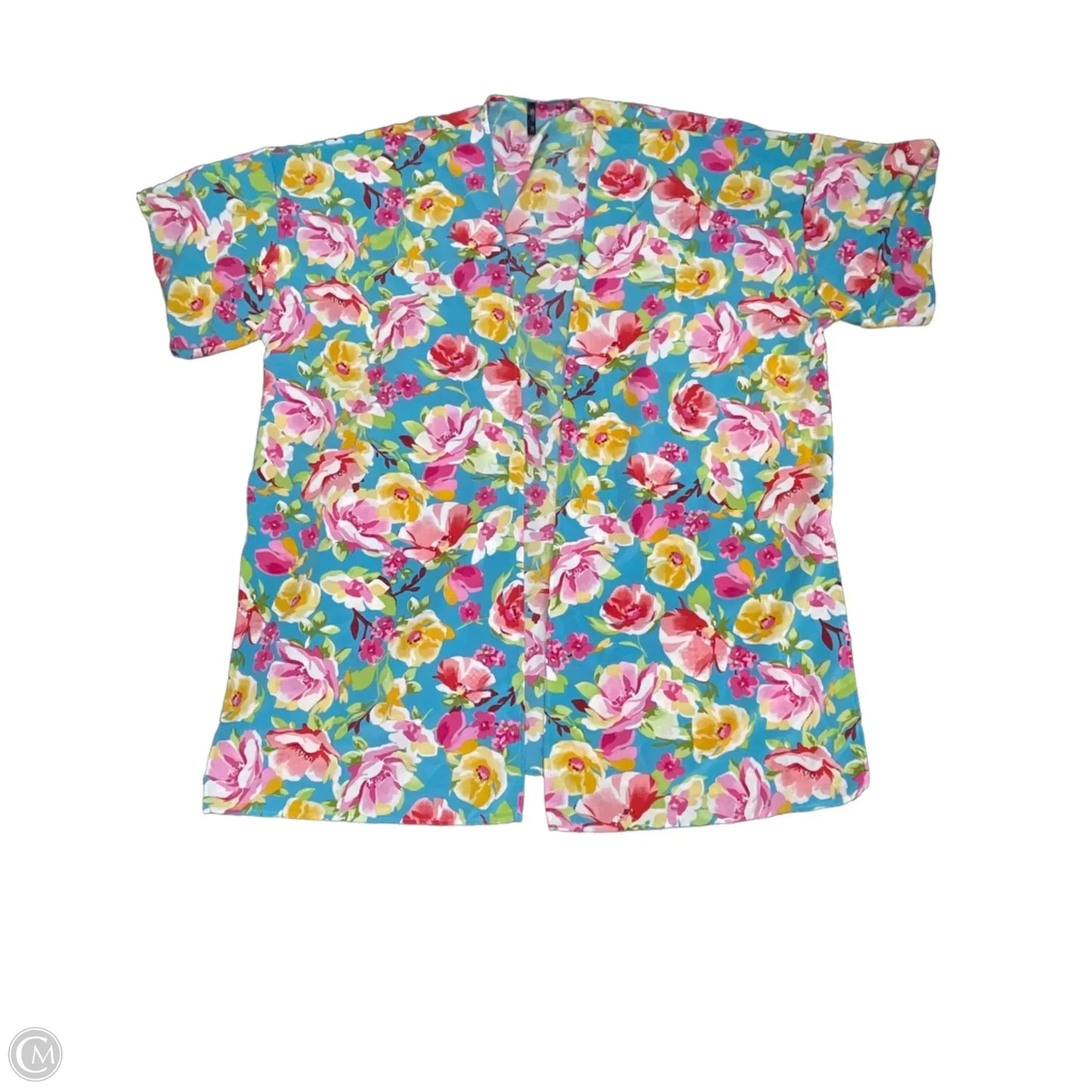 Swimwear Cover-up By Cme In Floral Print, Size: Osfm