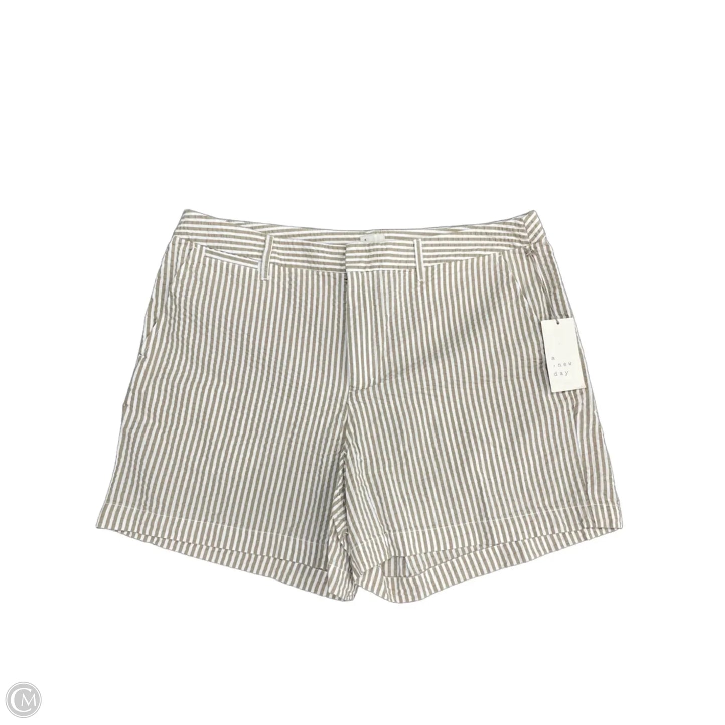 Shorts By A New Day In Tan & White, Size: 14