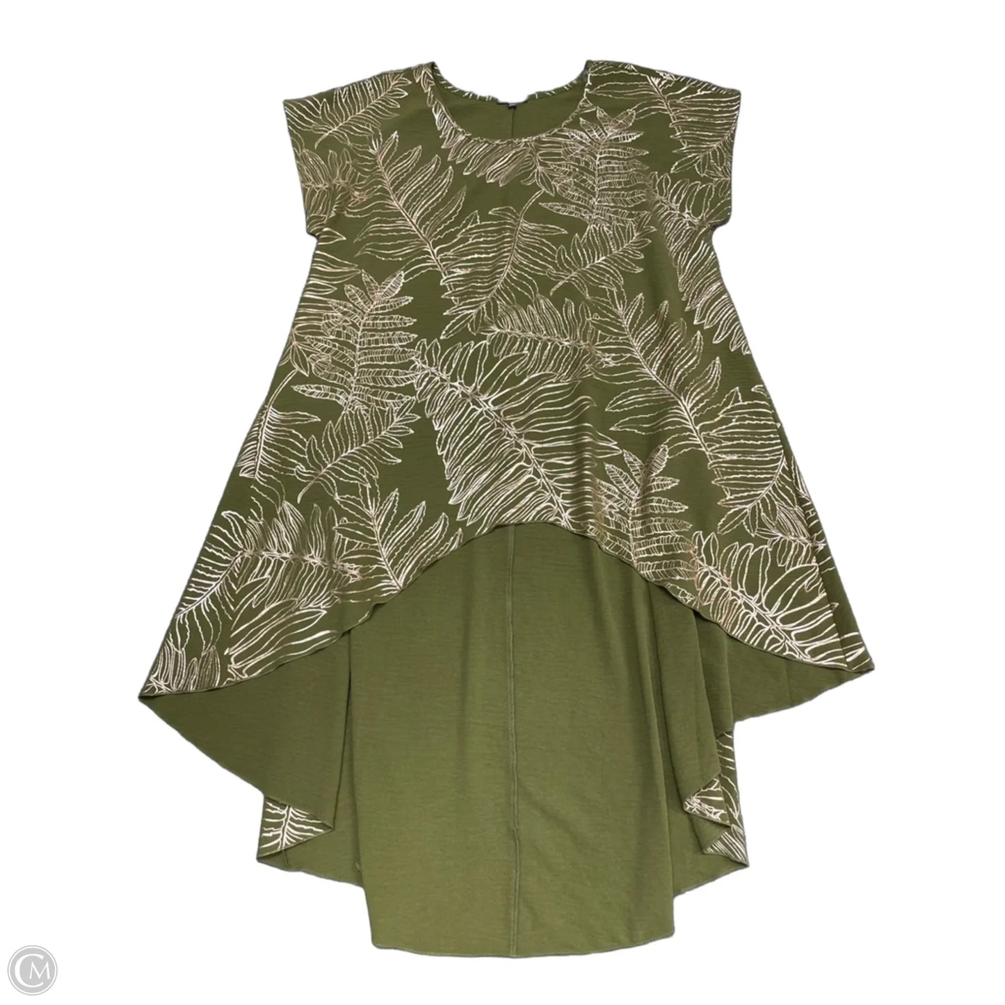 Dress Casual Short By Cha Cha Vente In Green, Size: 2x