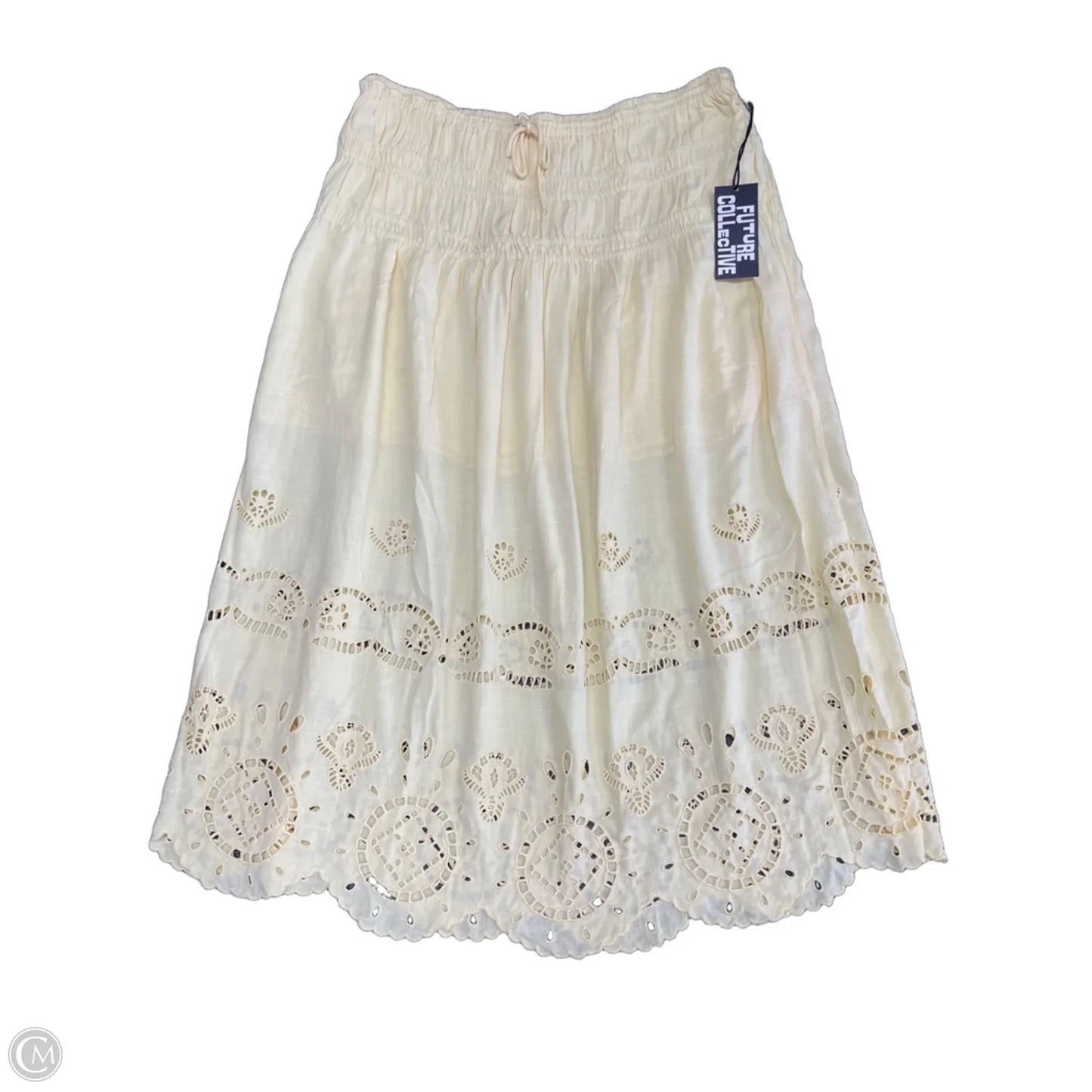 Skirt Midi By Future Collective In Yellow, Size: 1x