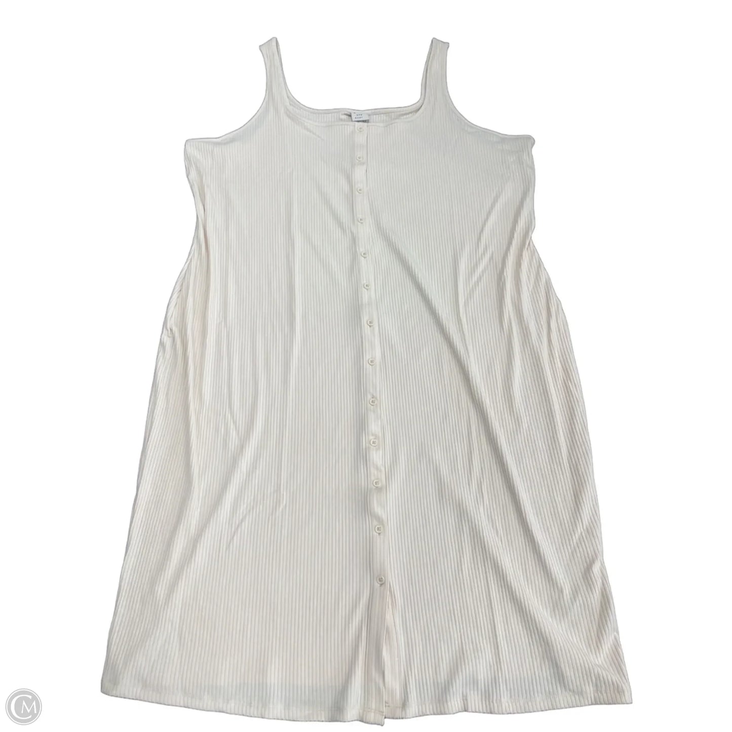 Dress Casual Midi By A New Day In Beige, Size: 4x