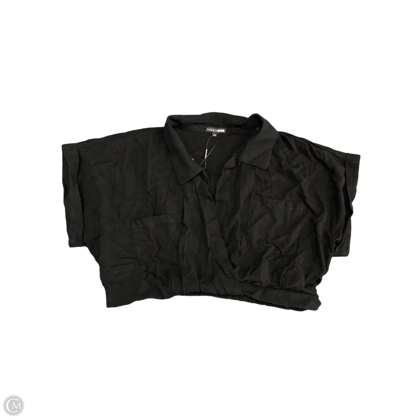 Top Short Sleeve By Fashion Nova In Black, Size: Xl