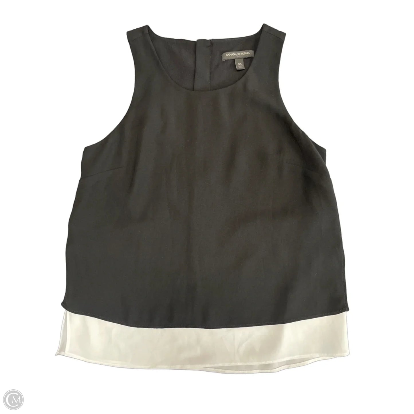 Top Sleeveless By Banana Republic In Black & White, Size: Xs