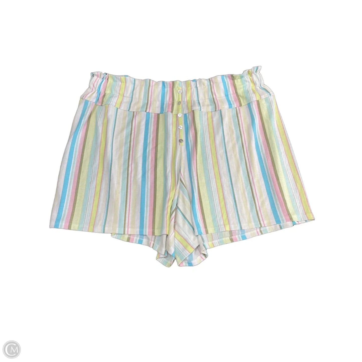 Shorts By Cato In Striped Pattern, Size: 3x