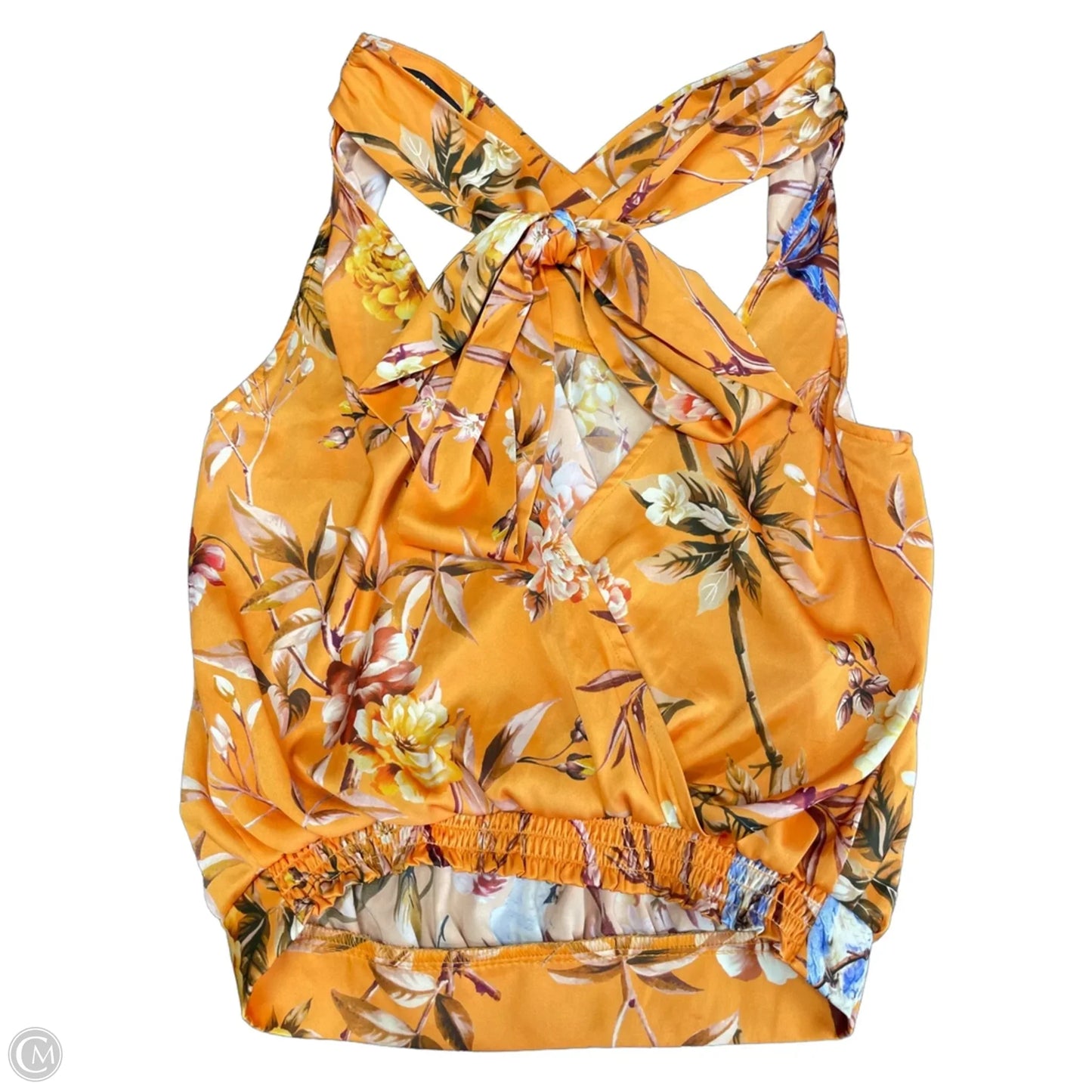 Blouse Sleeveless By Express In Orange, Size: Xxs