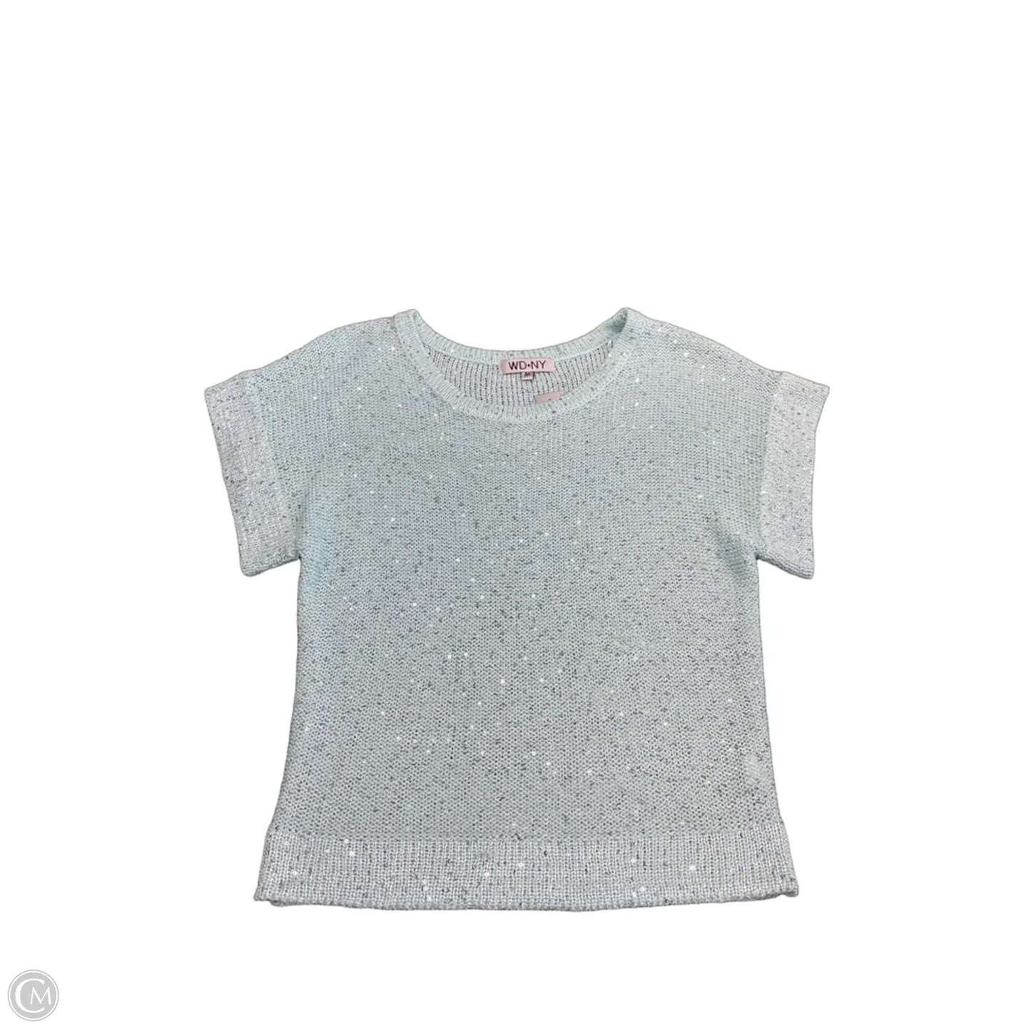 Top Short Sleeve By Wdny In Aqua, Size: M