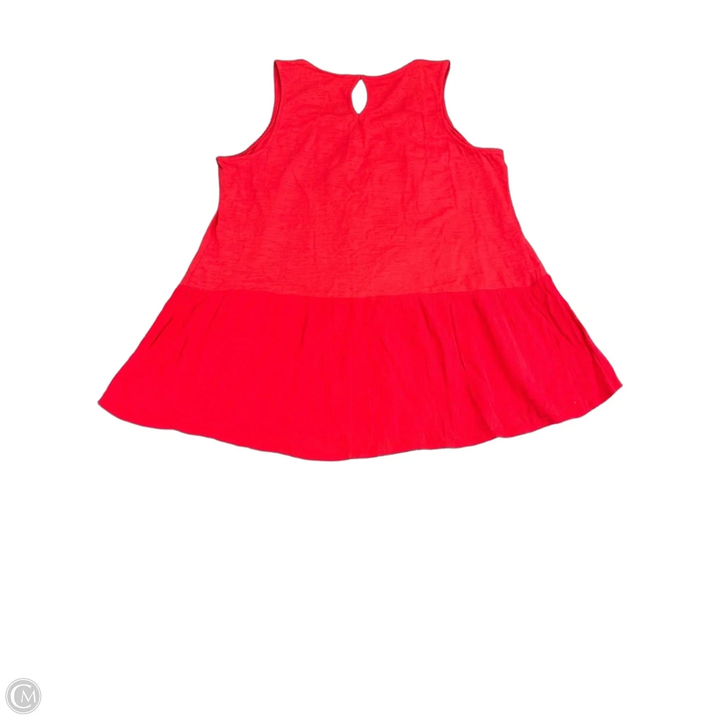 Top Sleeveless By Cme In Red, Size: 1x