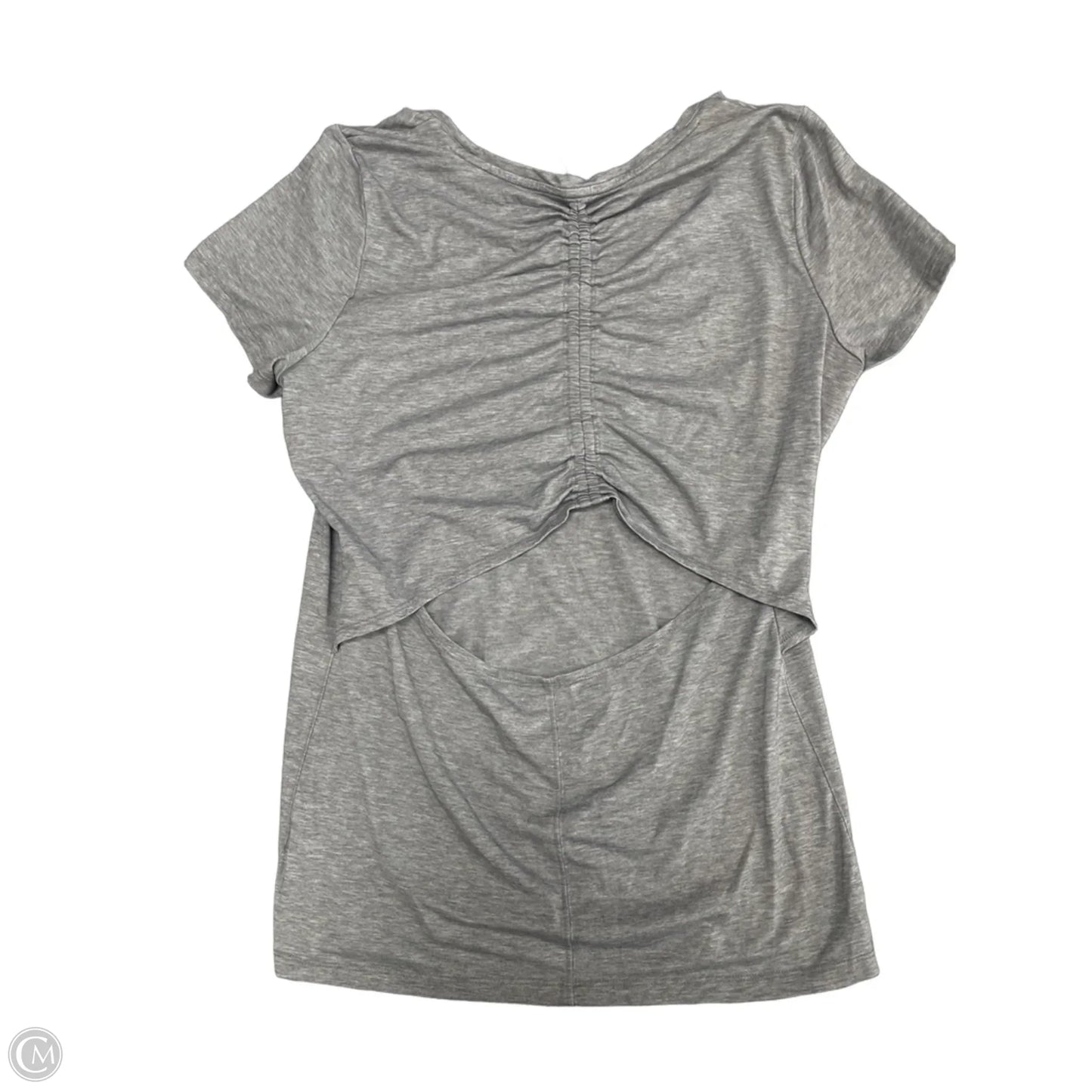 Athletic Top Short Sleeve By Athleta In Grey, Size: S