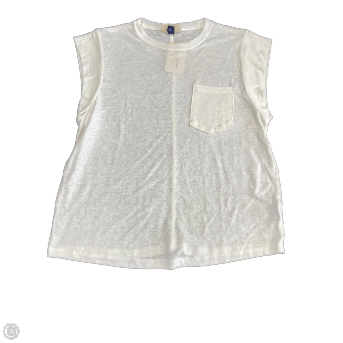 Top Short Sleeve Basic By Universal Thread In Ivory, Size: S