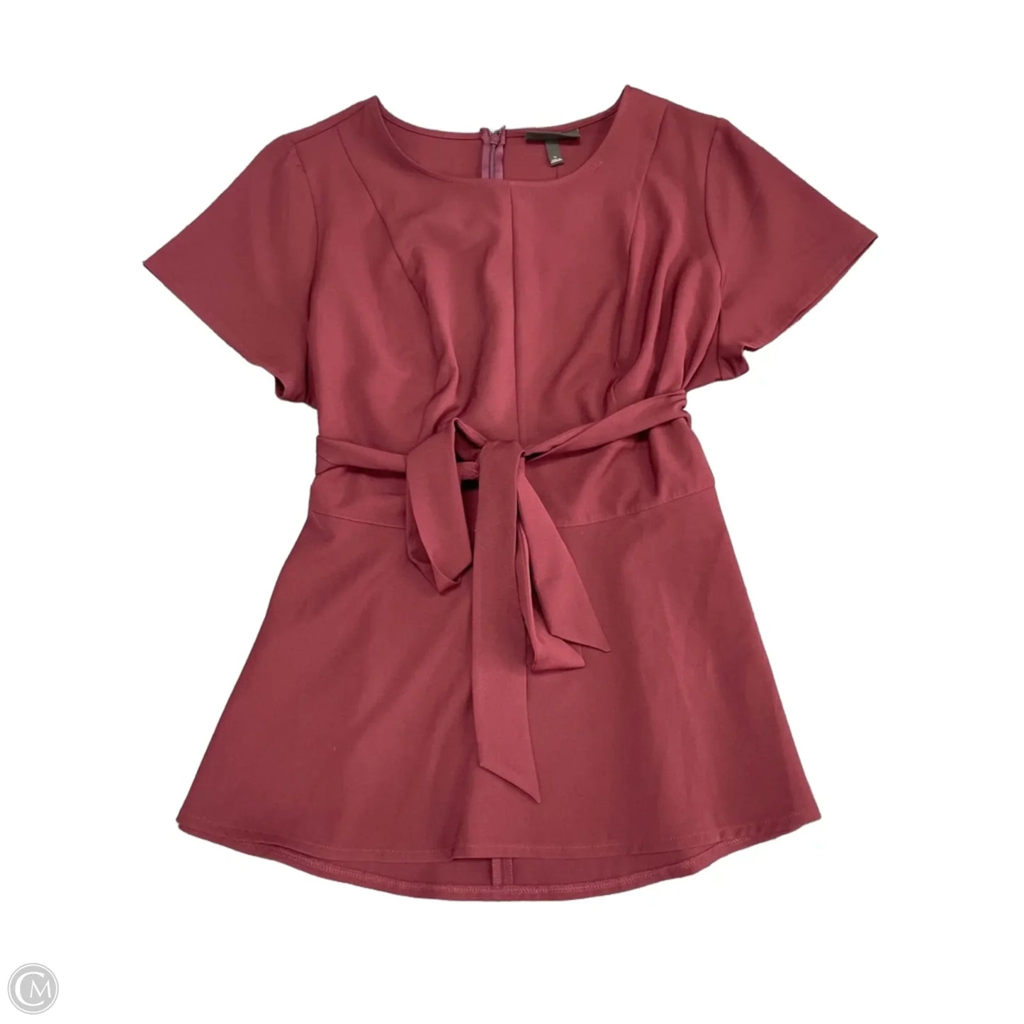 Blouse Short Sleeve By Lane Bryant In Maroon, Size: 20