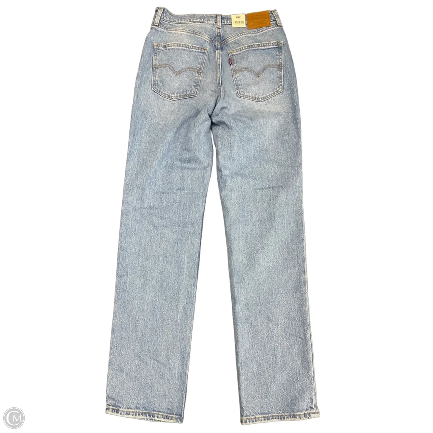 Jeans Straight By Levis In Blue Denim, Size: 8