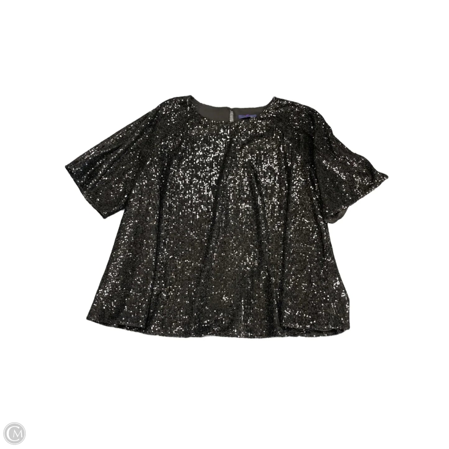 Top Short Sleeve By Rachel Roy In Black, Size: 2x