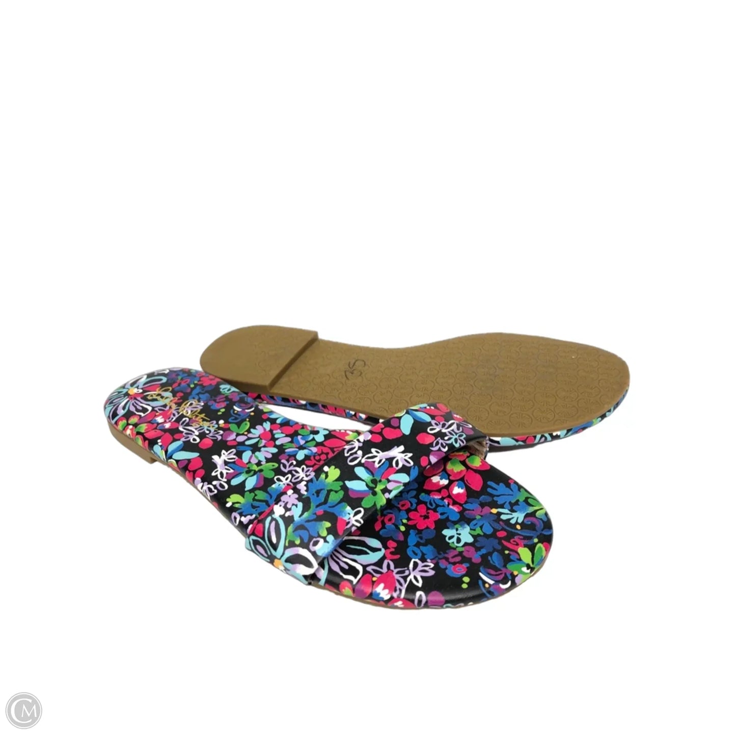 Sandals Flats By Lilly Pulitzer In Floral Print, Size: 7.5