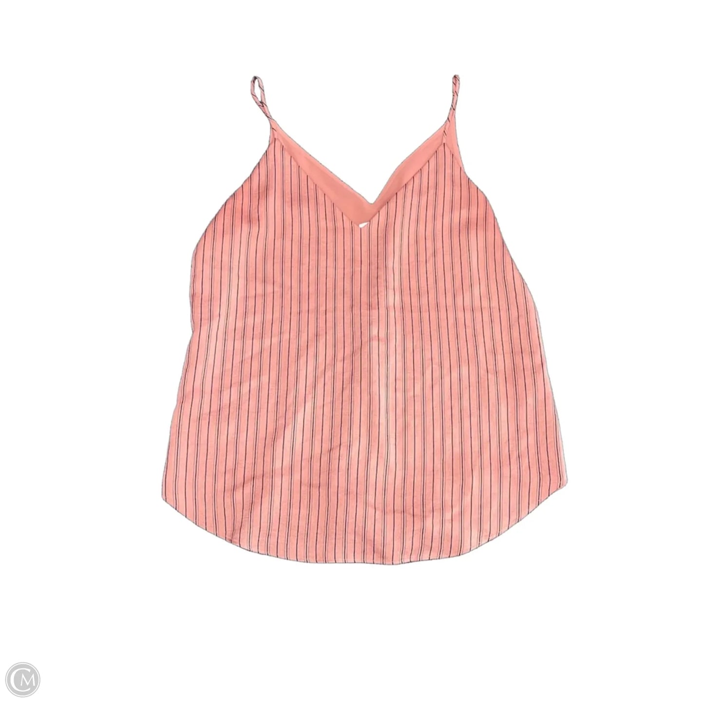 Top Sleeveless By Express In Striped Pattern, Size: M