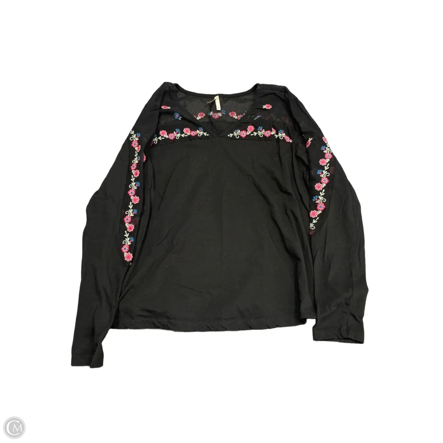 Top Long Sleeve By Roper In Black, Size: Xl