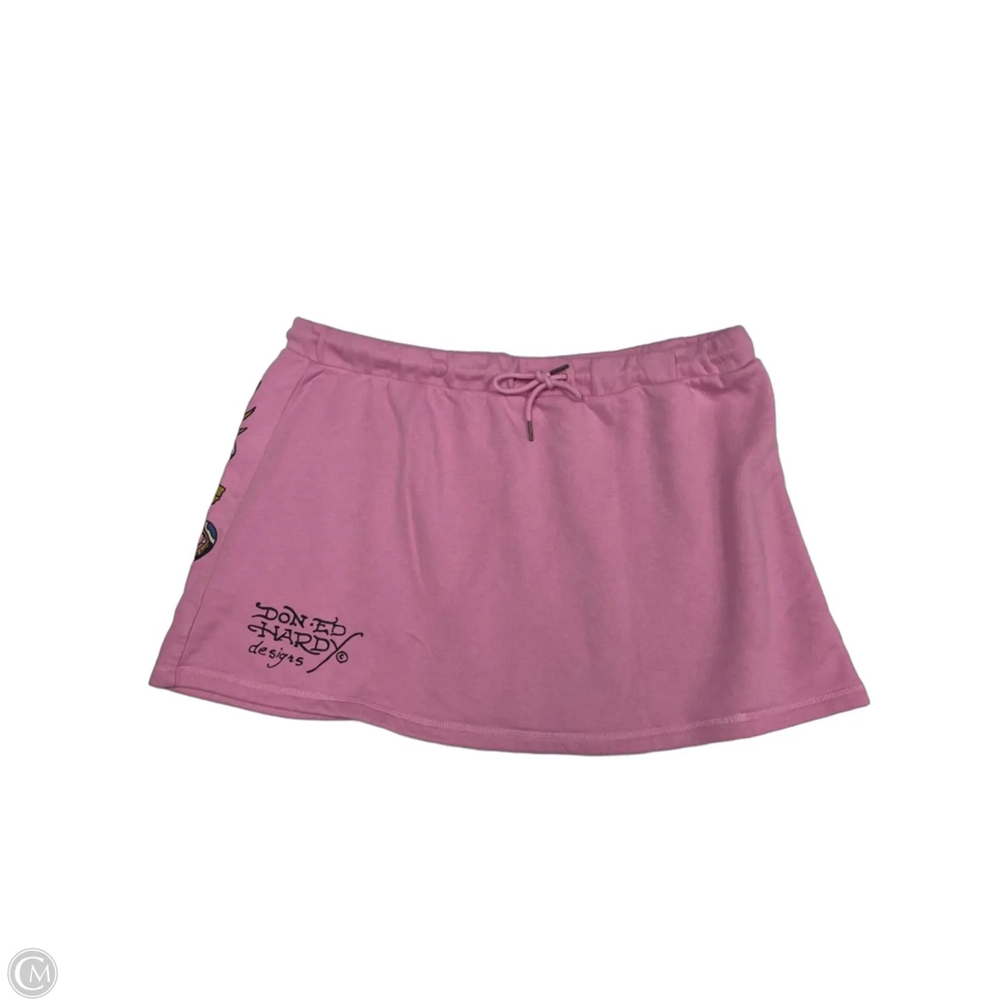 Skirt Set 2pc By Ed Hardy In Pink, Size: 3x