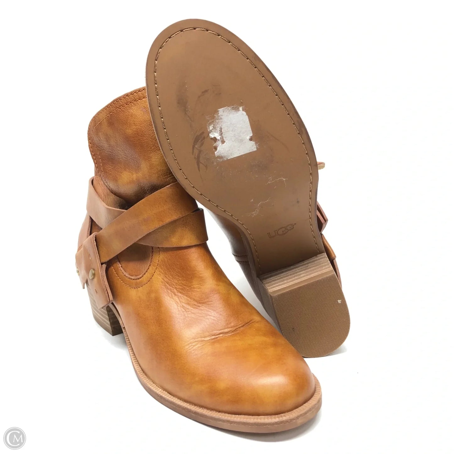 Boots Designer By Ugg In Brown, Size: 6