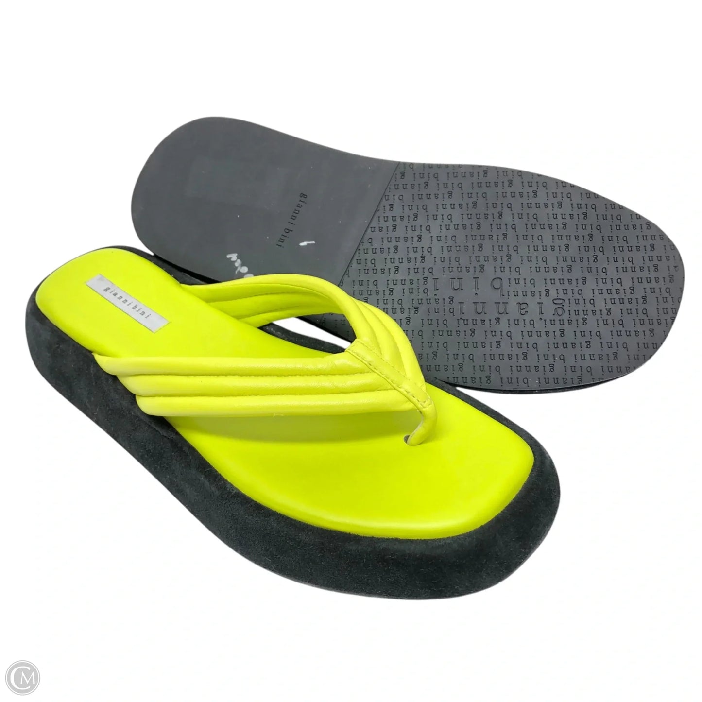 Sandals Flats By Gianni Bini In Chartreuse, Size: 10