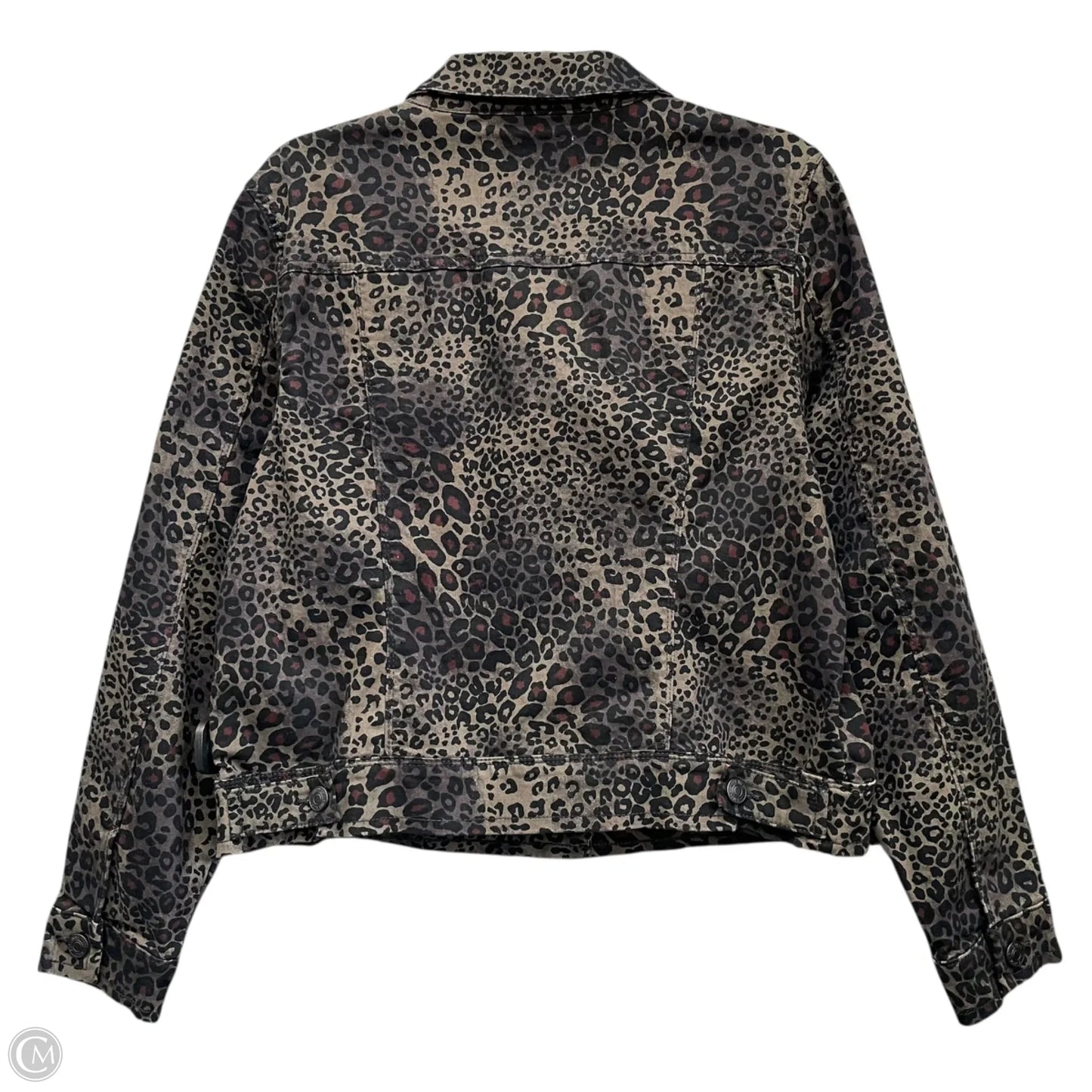 Jacket Shirt By Nine West In Brown, Size: L