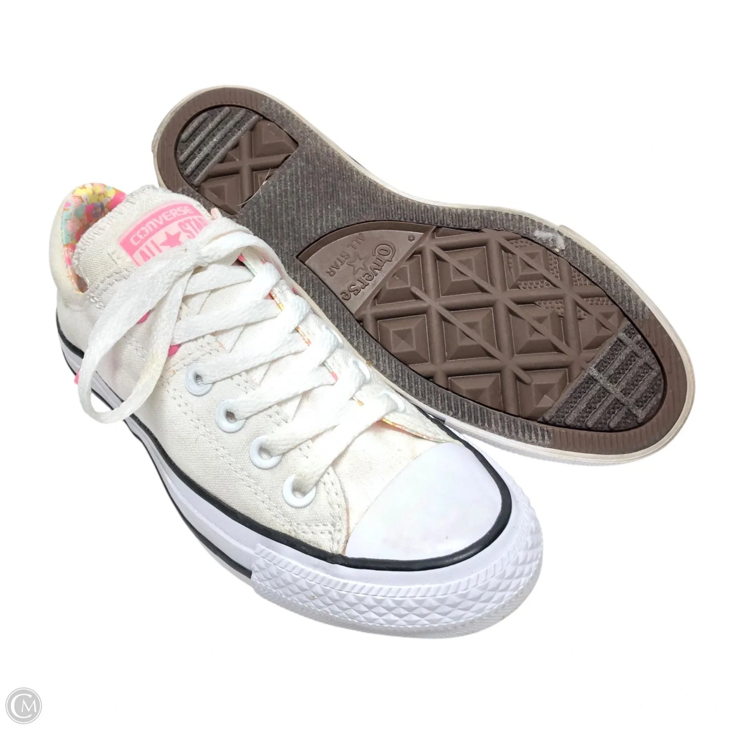 Shoes Sneakers By Converse In Pink & White, Size: 6.5