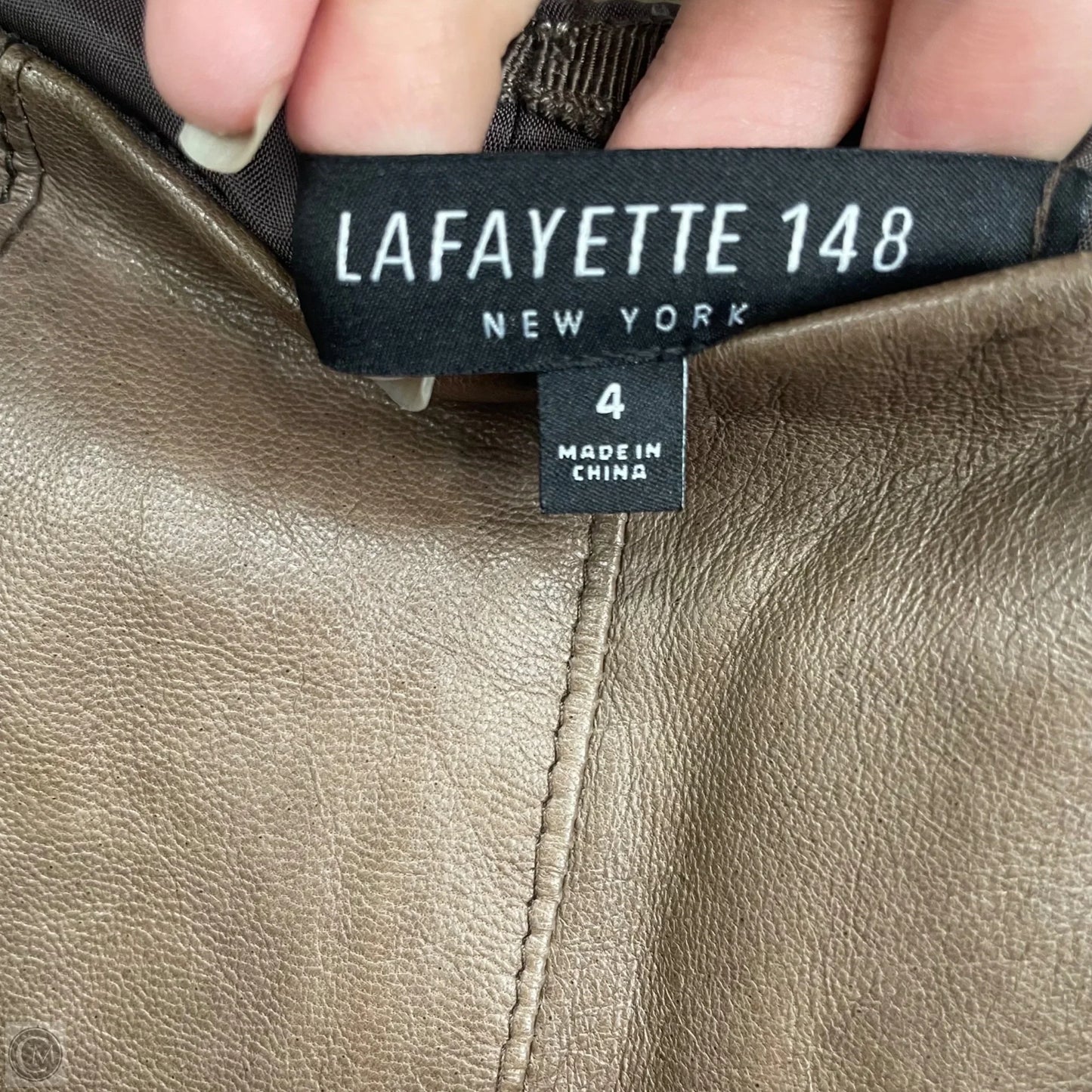 Skirt Designer By Lafayette 148 In Brown, Size: 4