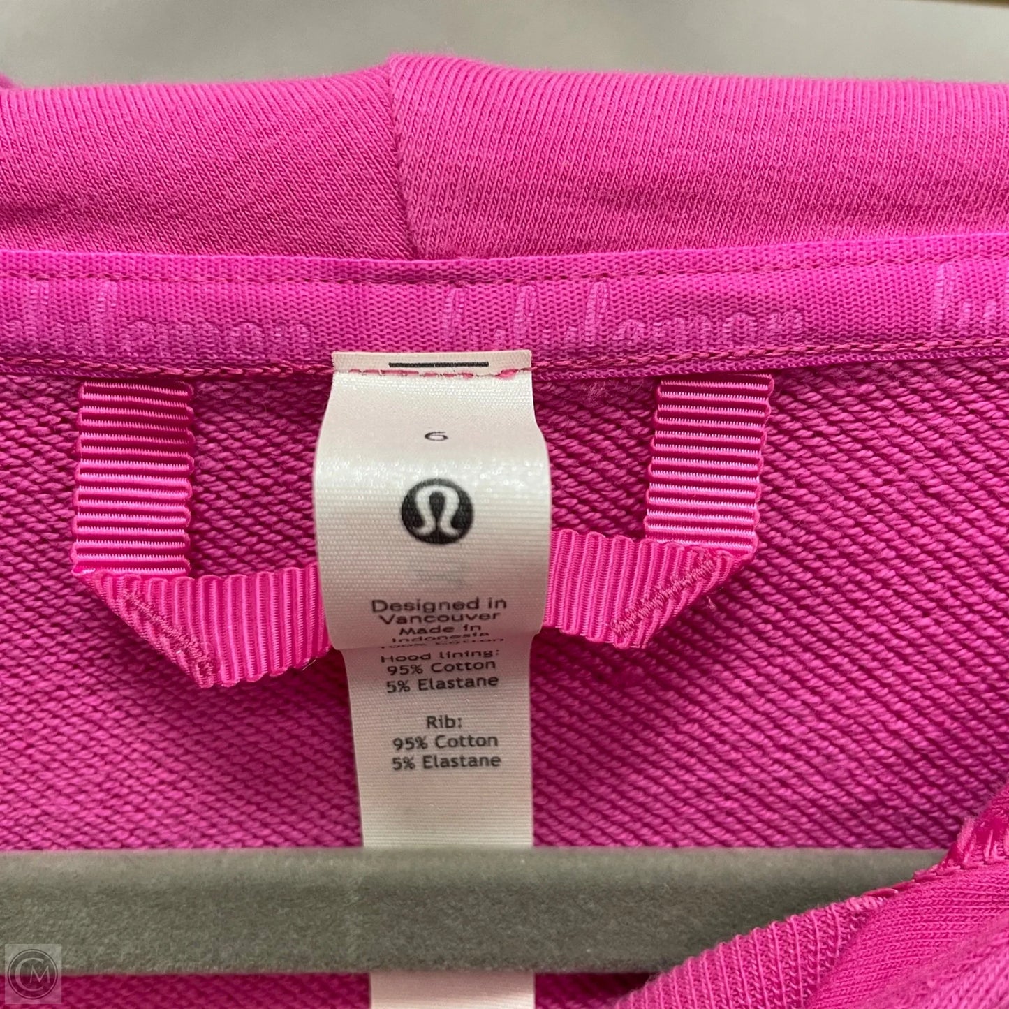 Athletic Sweatshirt Hoodie By Lululemon In Pink, Size: 6