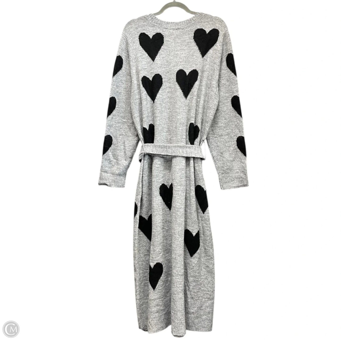 Dress Sweater By Lane Bryant In Black & Grey, Size: Xl