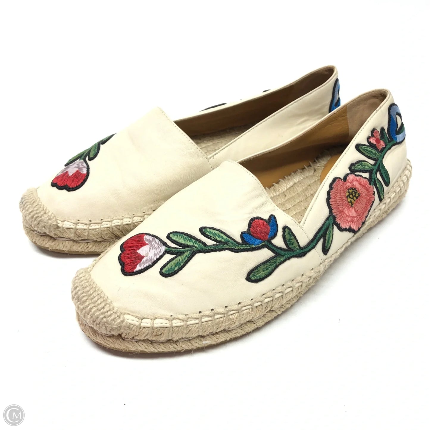 Shoes Luxury Designer By Gucci In Cream, Size: 7