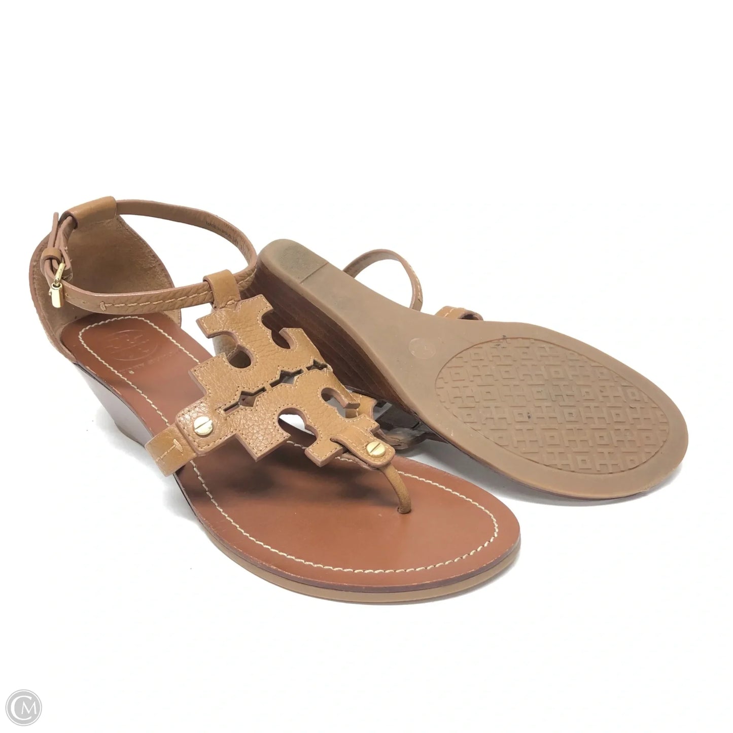 Sandals Designer By Tory Burch In Brown, Size: 8