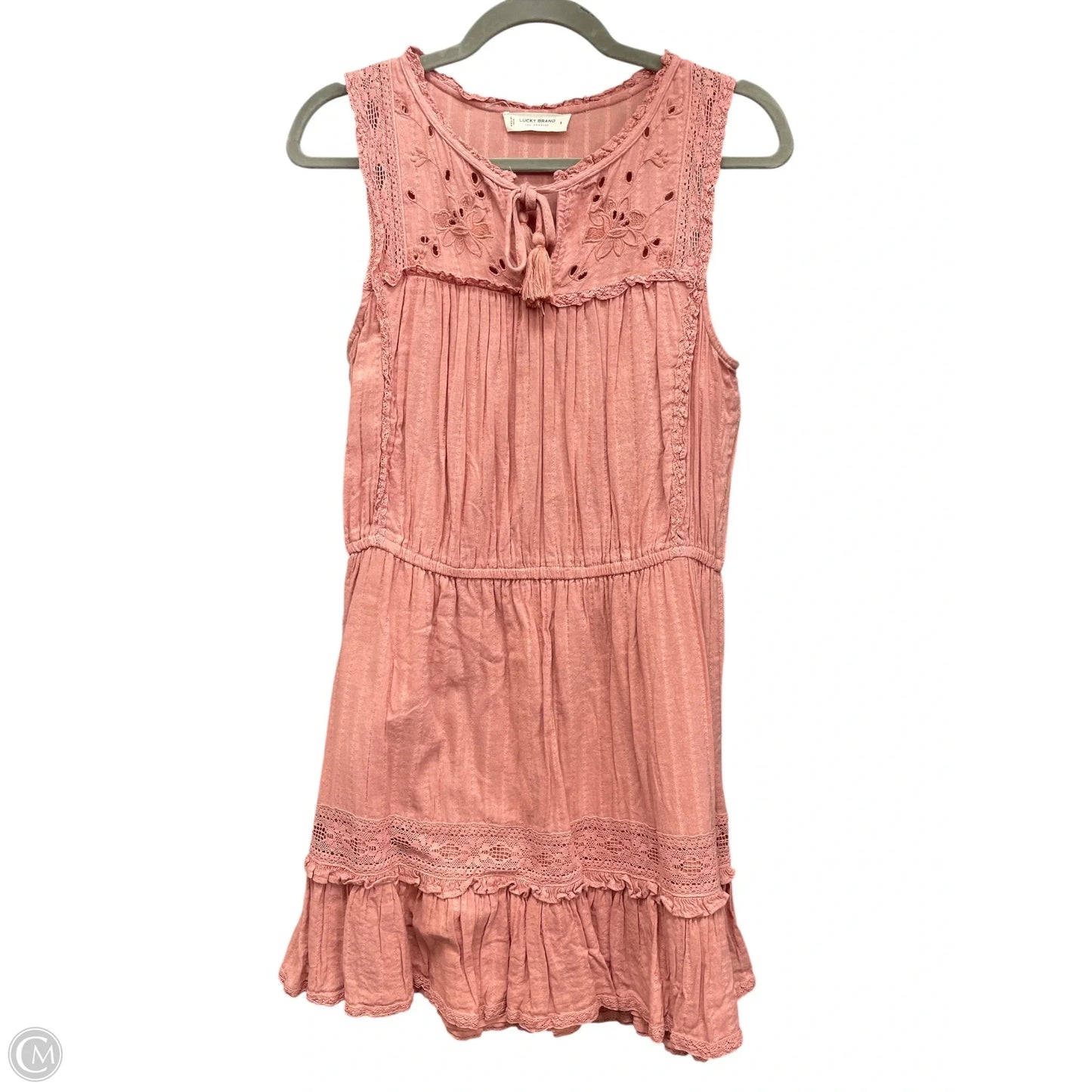 Dress Casual Short By Lucky Brand In Peach, Size: S