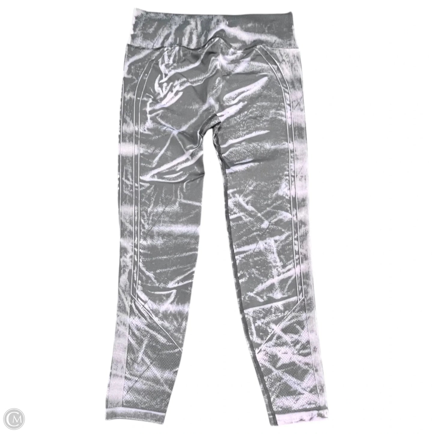 Athletic Leggings By Lululemon In Grey & Purple, Size: 8