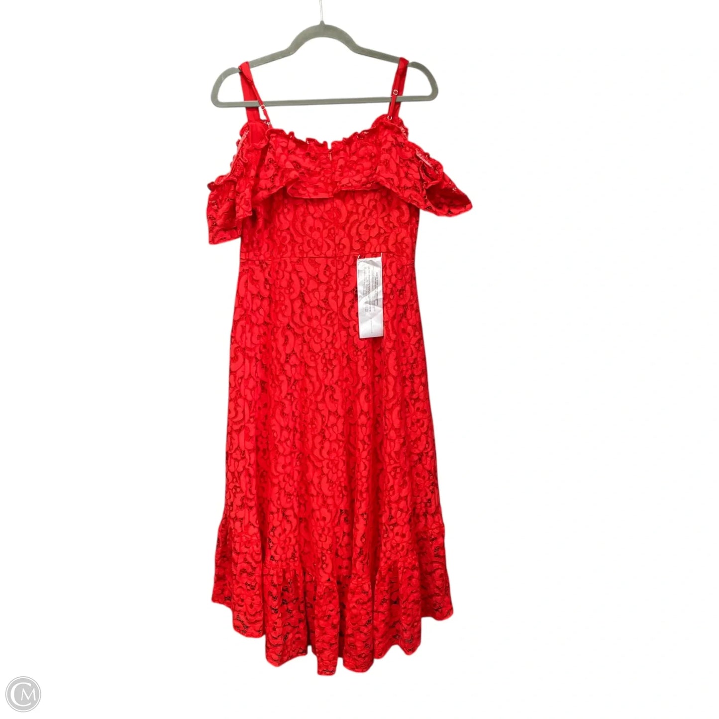 Dress Party Midi By Bcbgmaxazria In Red, Size: M