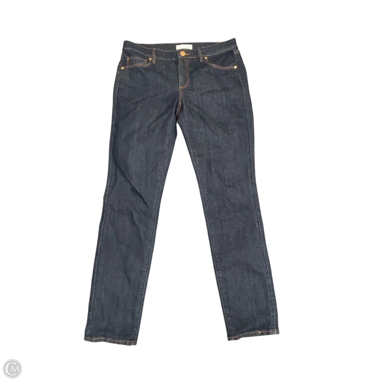 Jeans Skinny By Loft In Blue Denim, Size: 8
