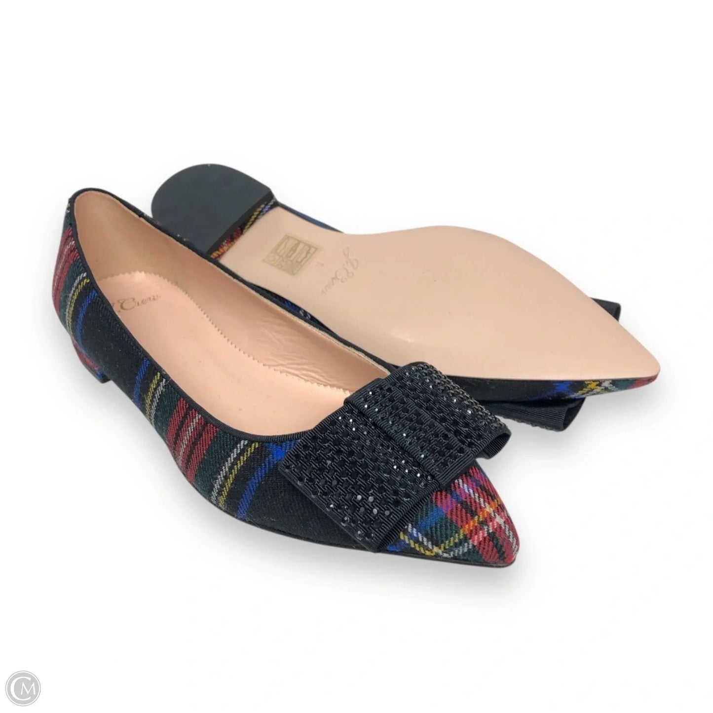 Shoes Flats By J. Crew In Plaid Pattern, Size: 6