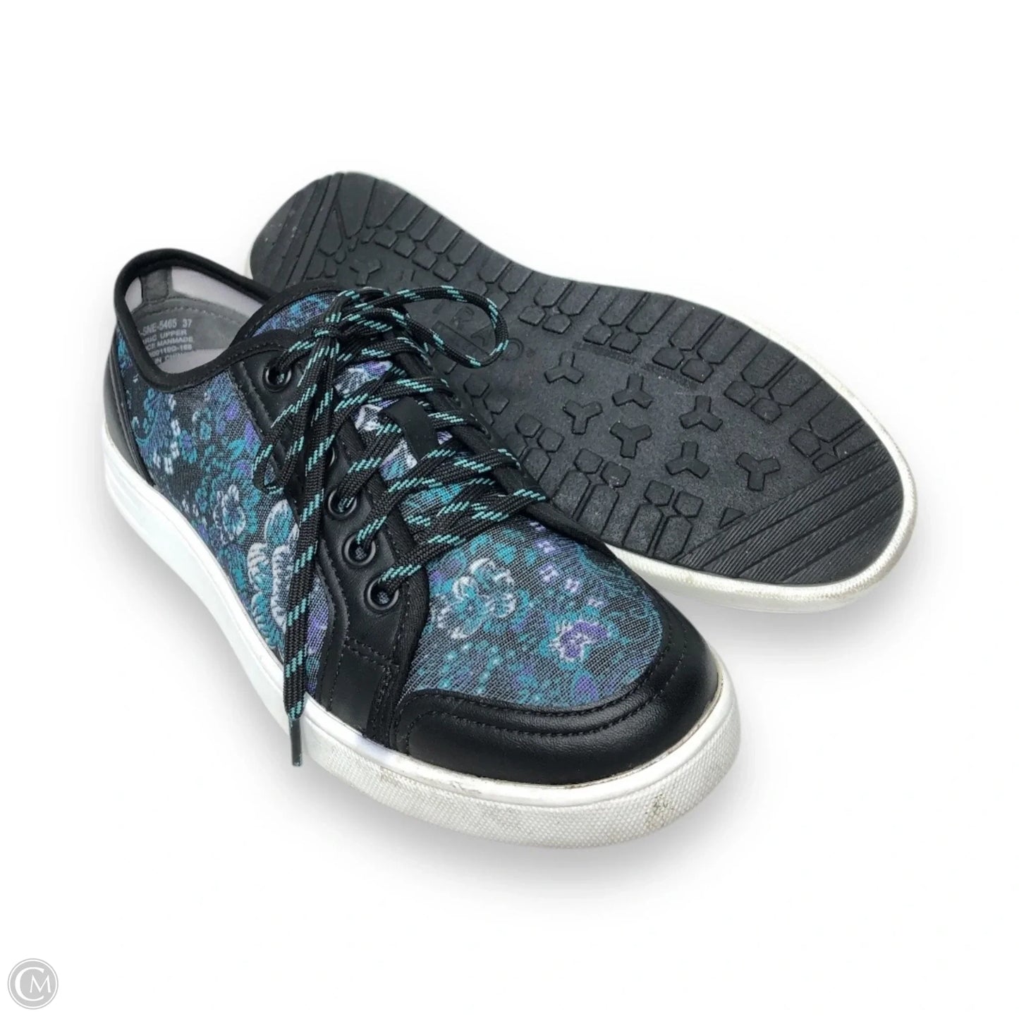 Shoes Sneakers By Alegria In Black & Blue, Size: 7
