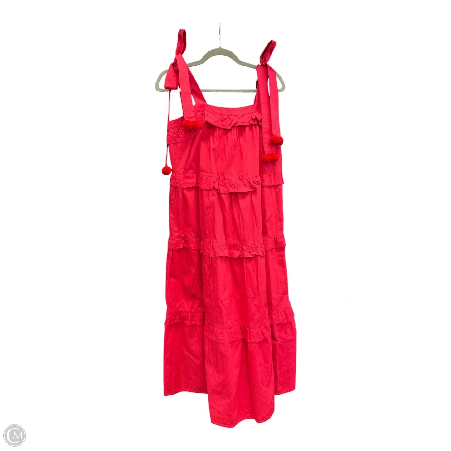 Dress Casual Midi By Tcec In Red, Size: S