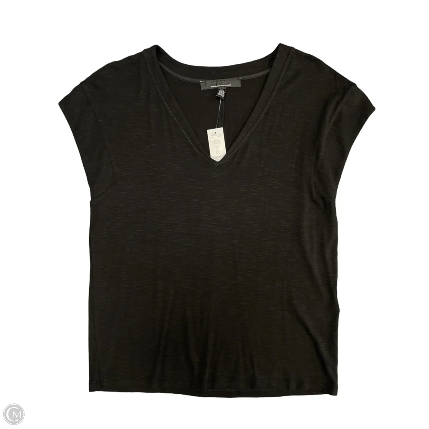 Top Short Sleeve By White House Black Market In Black, Size: Xs