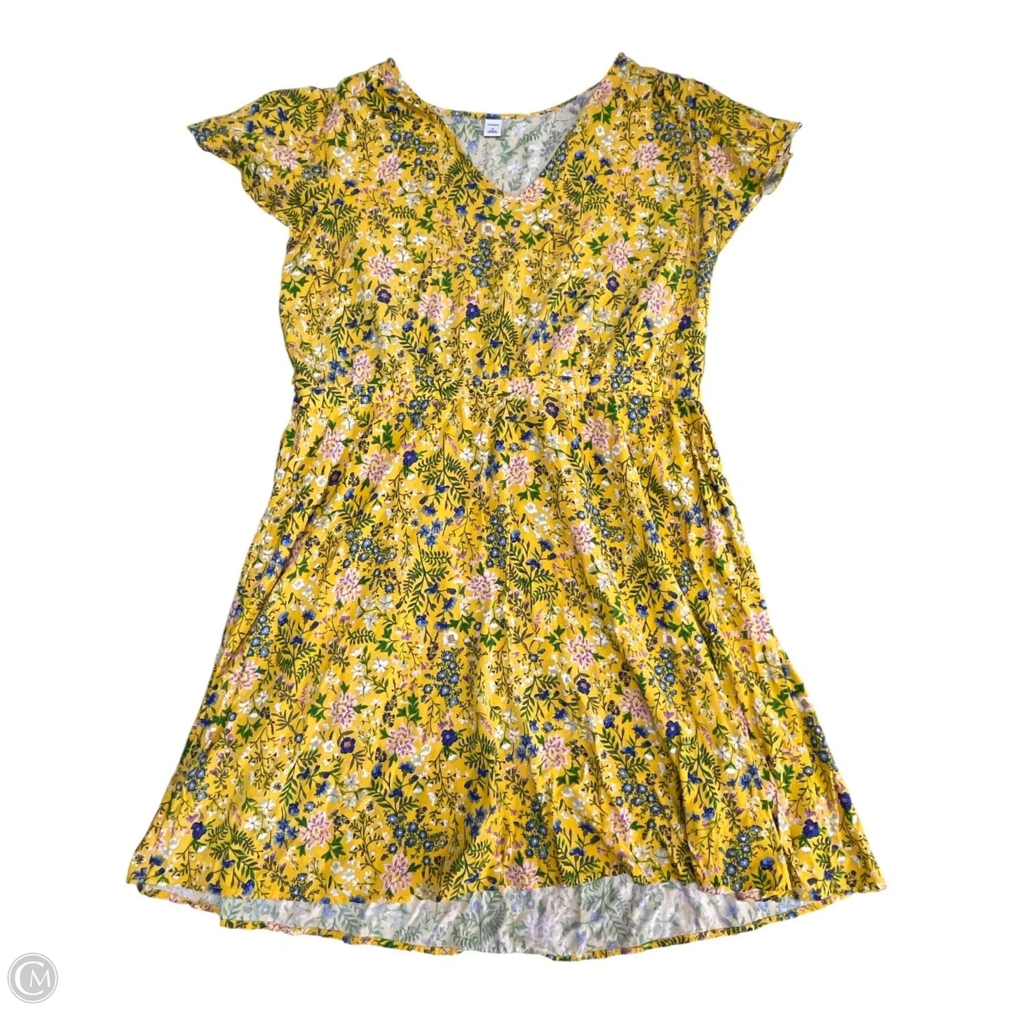Dress Casual Short By Old Navy In Yellow, Size: Xl
