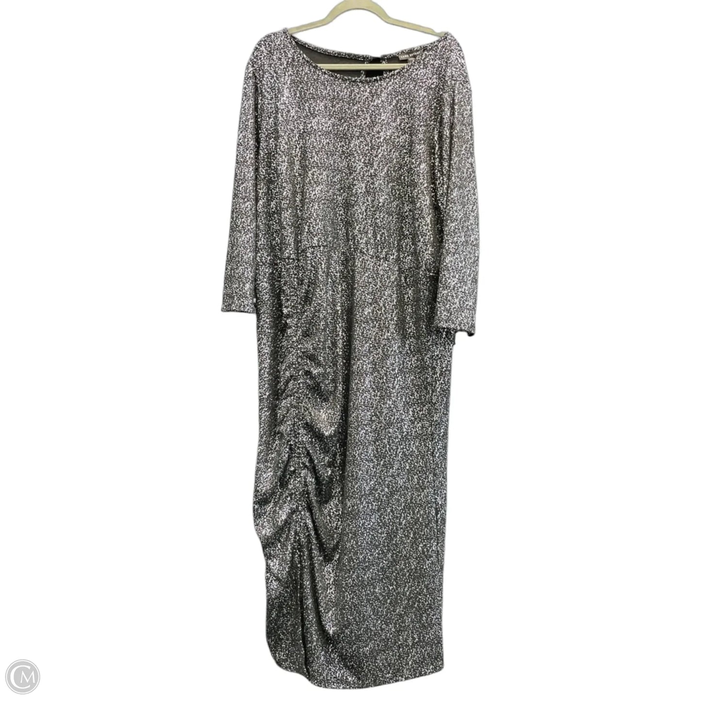 Dress Party Midi By Lane Bryant In Black & Silver, Size: 2x