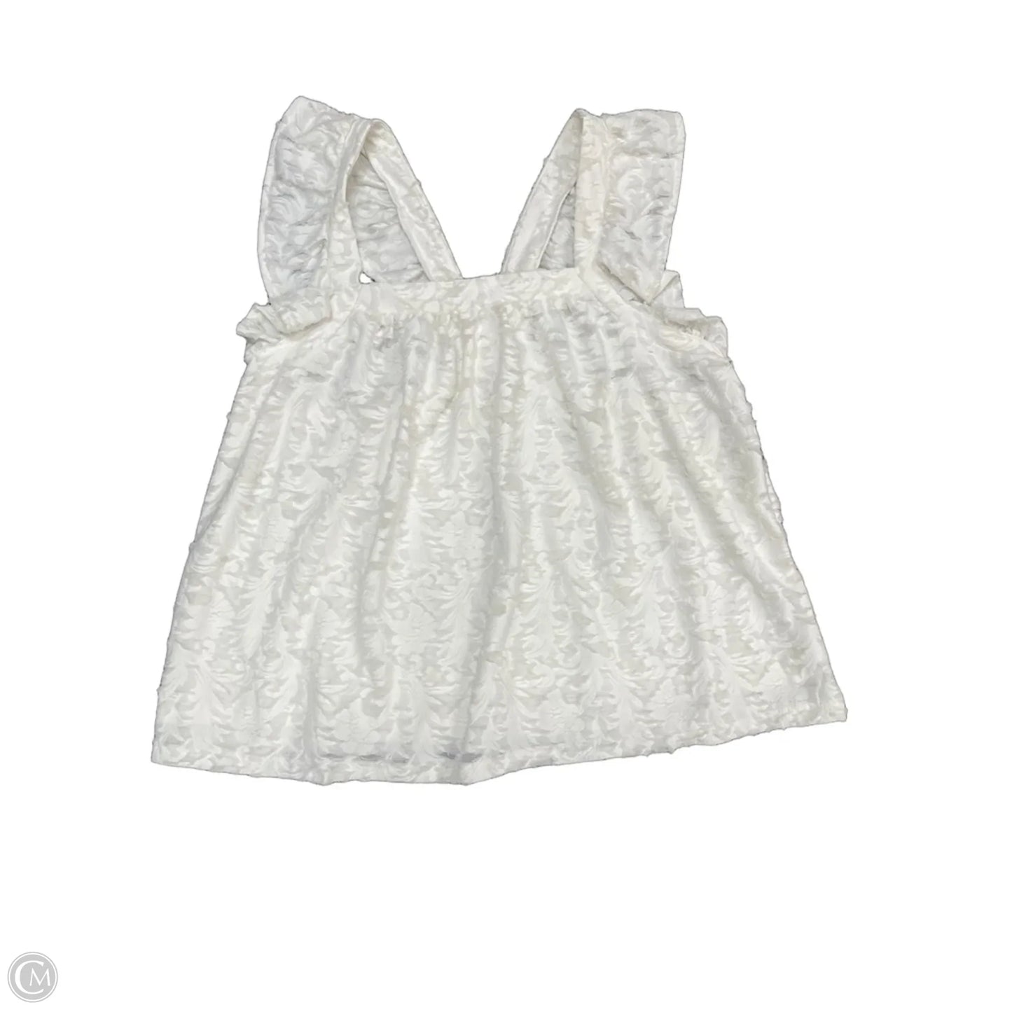 Top Sleeveless By Lc Lauren Conrad In White, Size: Xxl