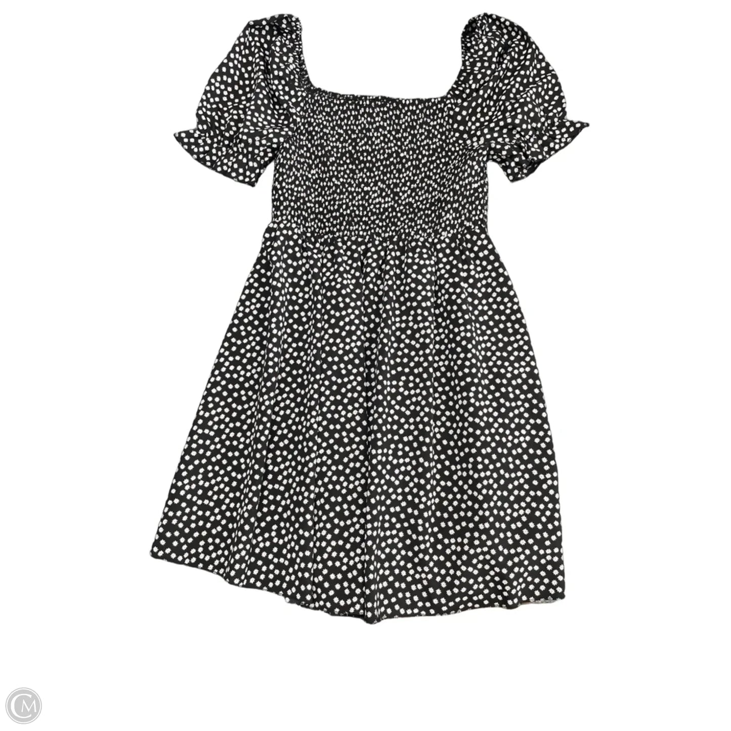 Dress Casual Short By Shein In Black & White, Size: 12