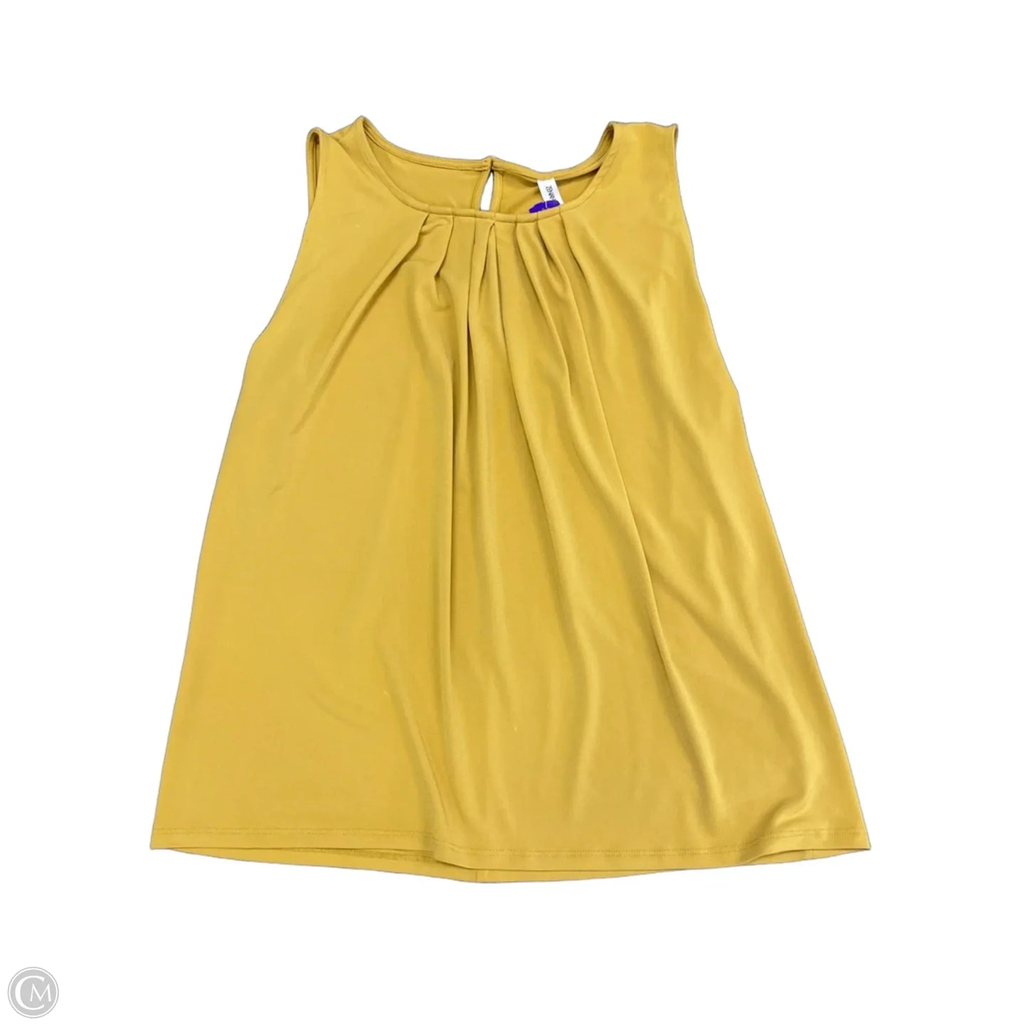 Top Sleeveless By Zenana Outfitters In Yellow, Size: 2x