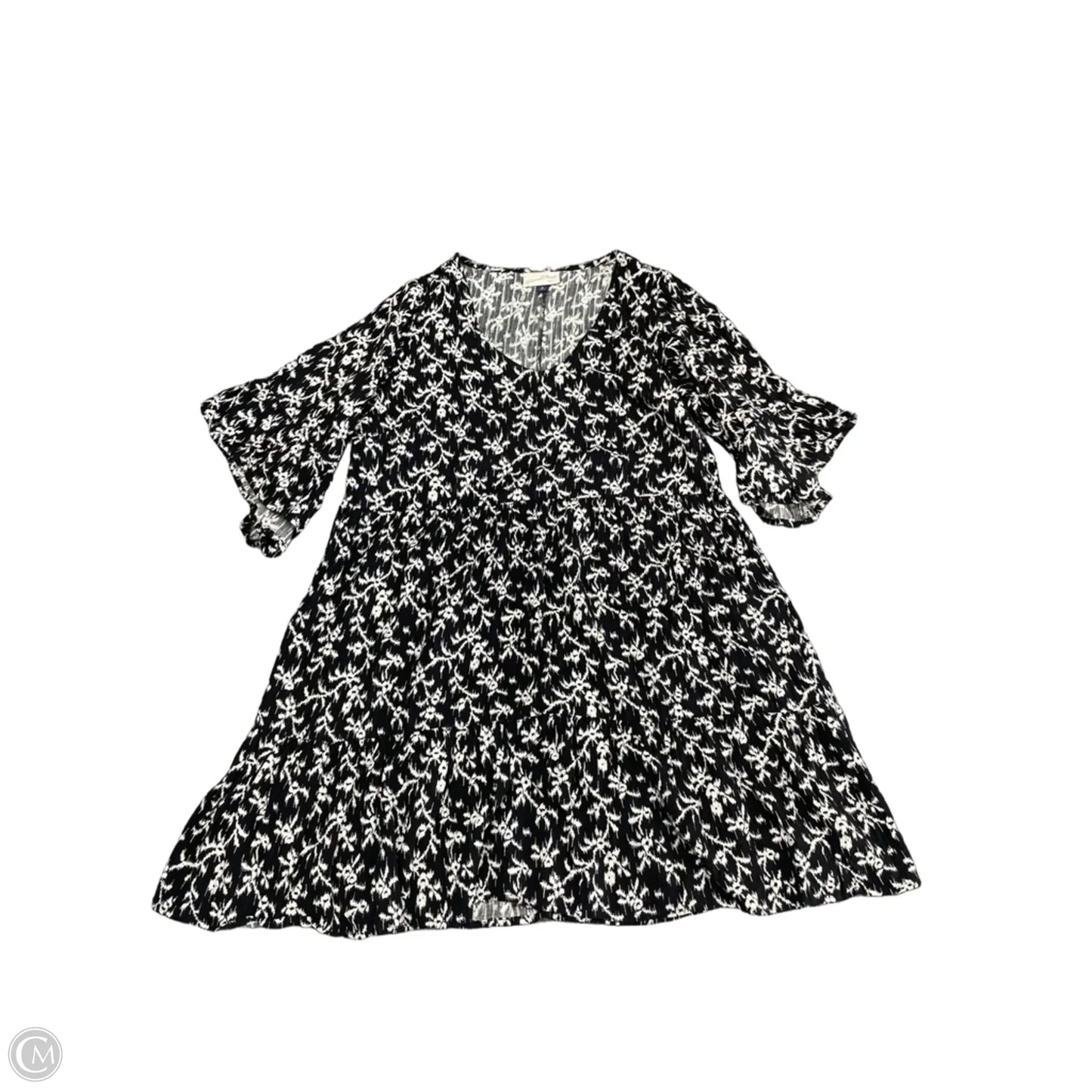 Dress Casual Short By Universal Thread In Black & Cream, Size: M